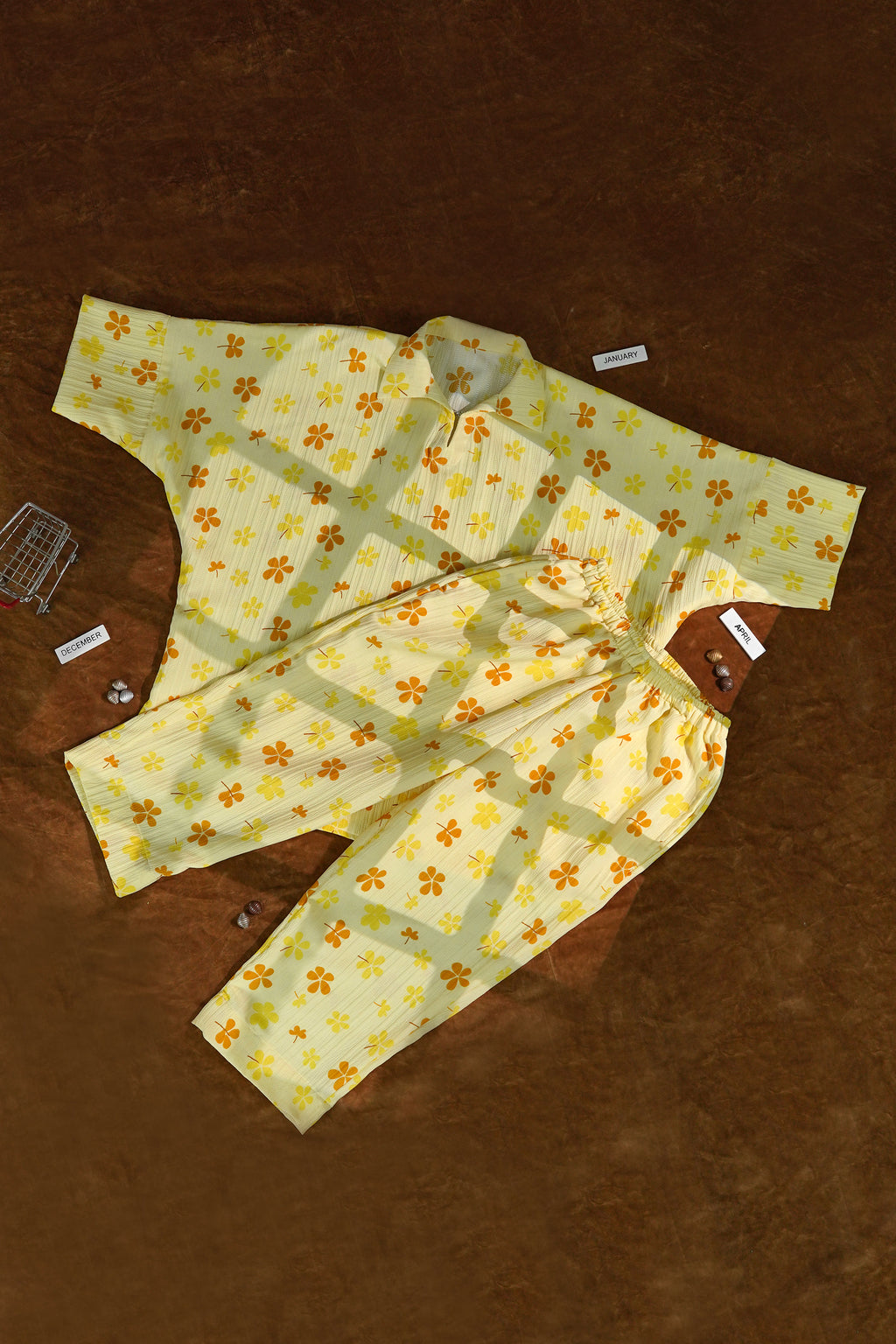 Yellow Flower Co-Ord Set