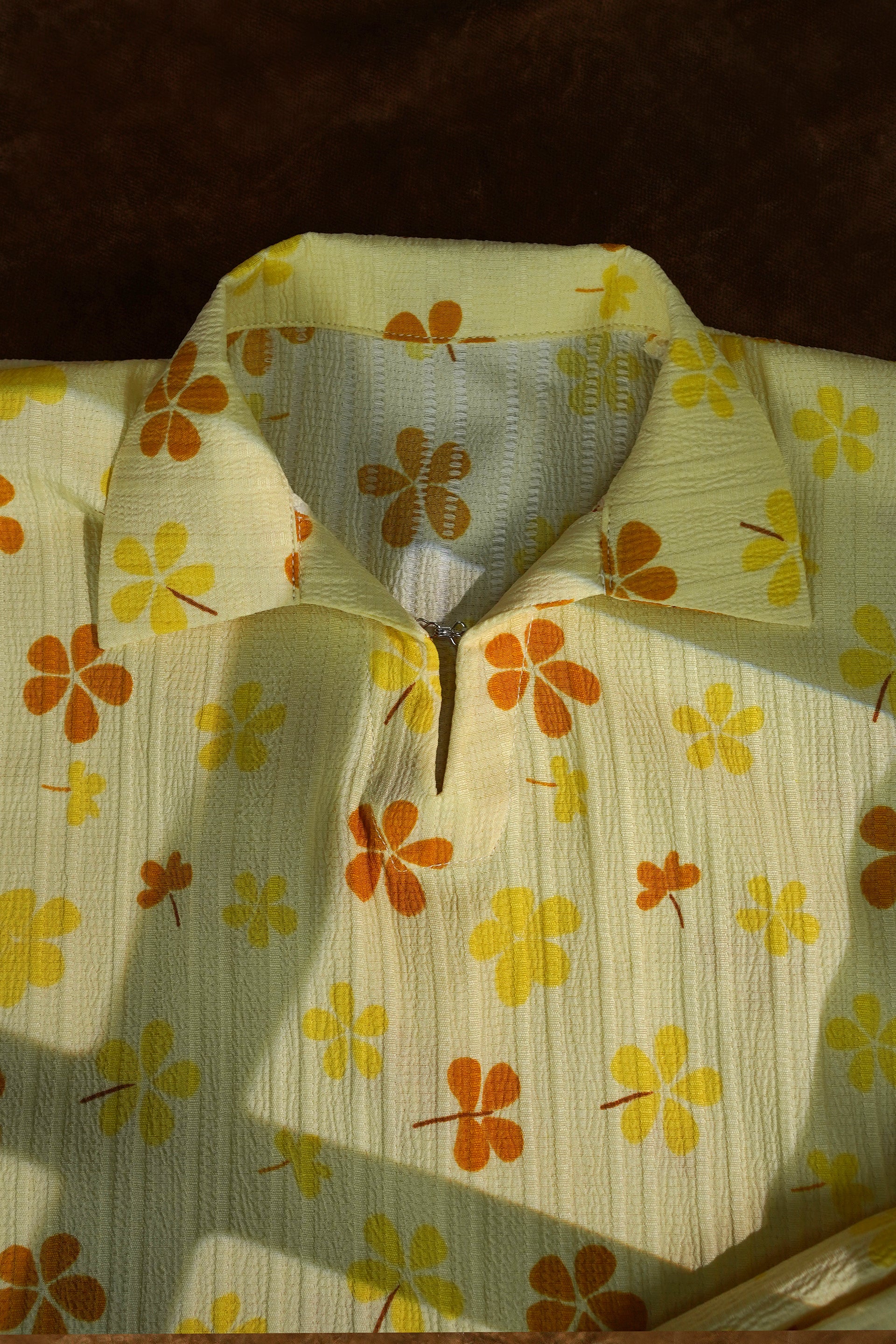 Yellow Flower Co-Ord Set