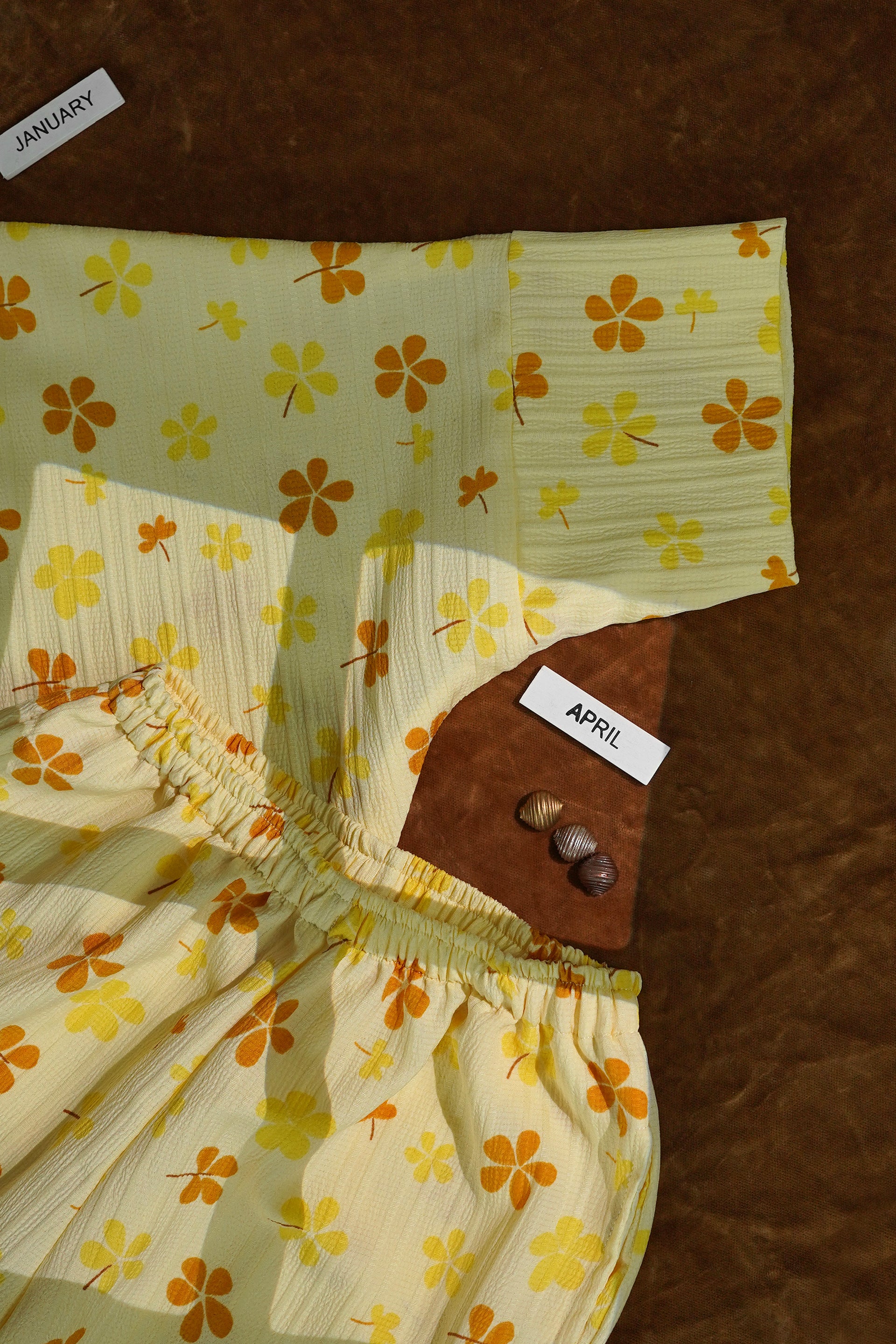 Yellow Flower Co-Ord Set