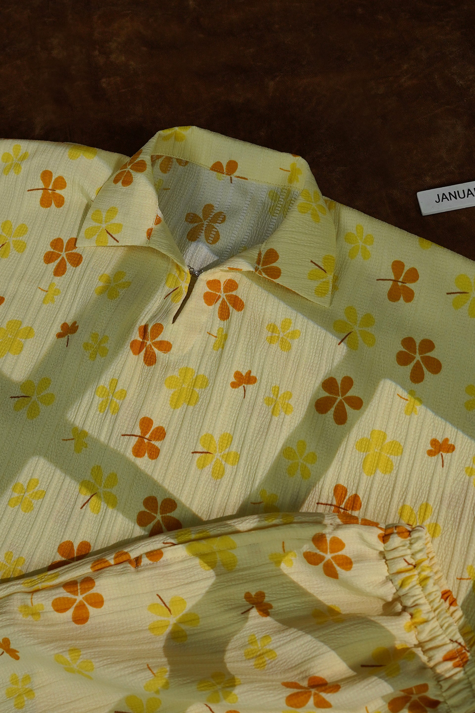 Yellow Flower Co-Ord Set