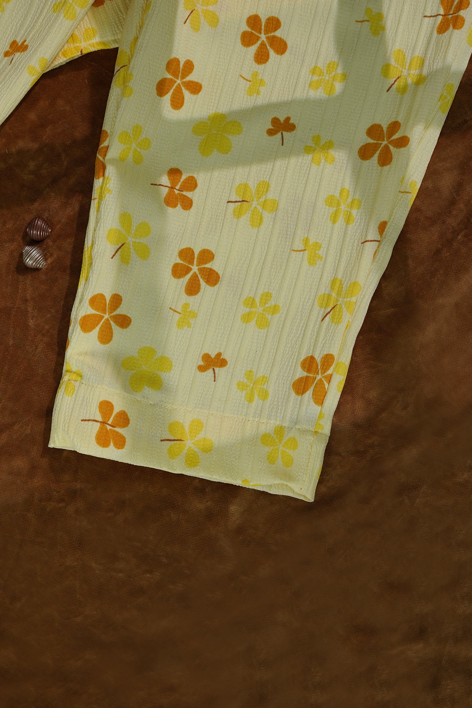 Yellow Flower Co-Ord Set