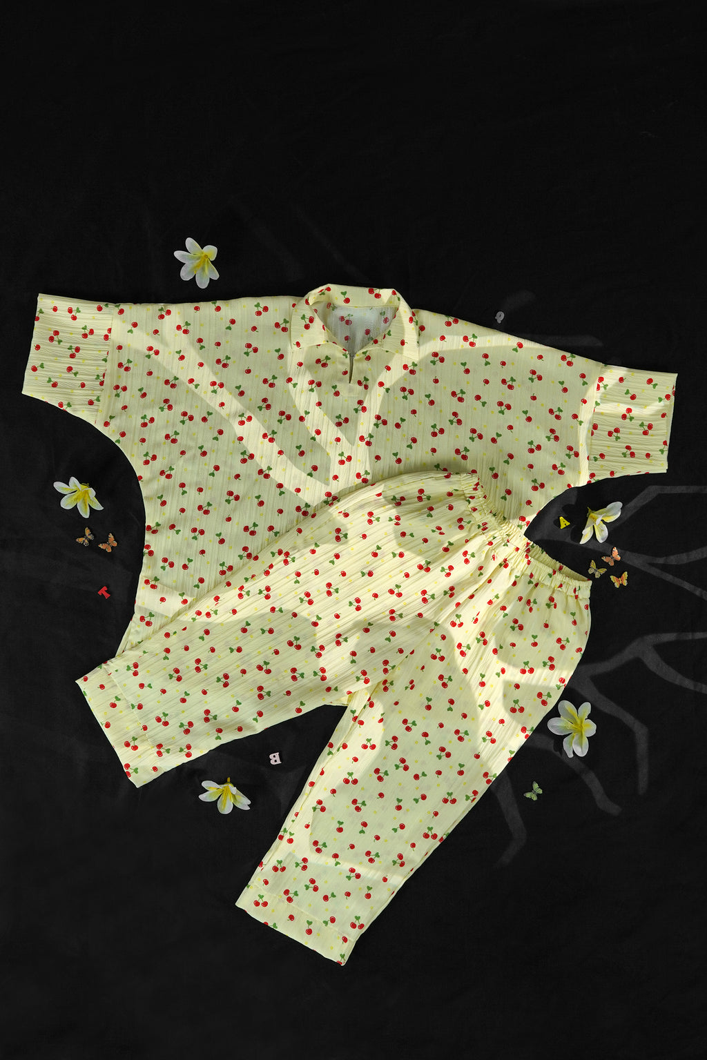 Yellow Cherry Co-Ord Set