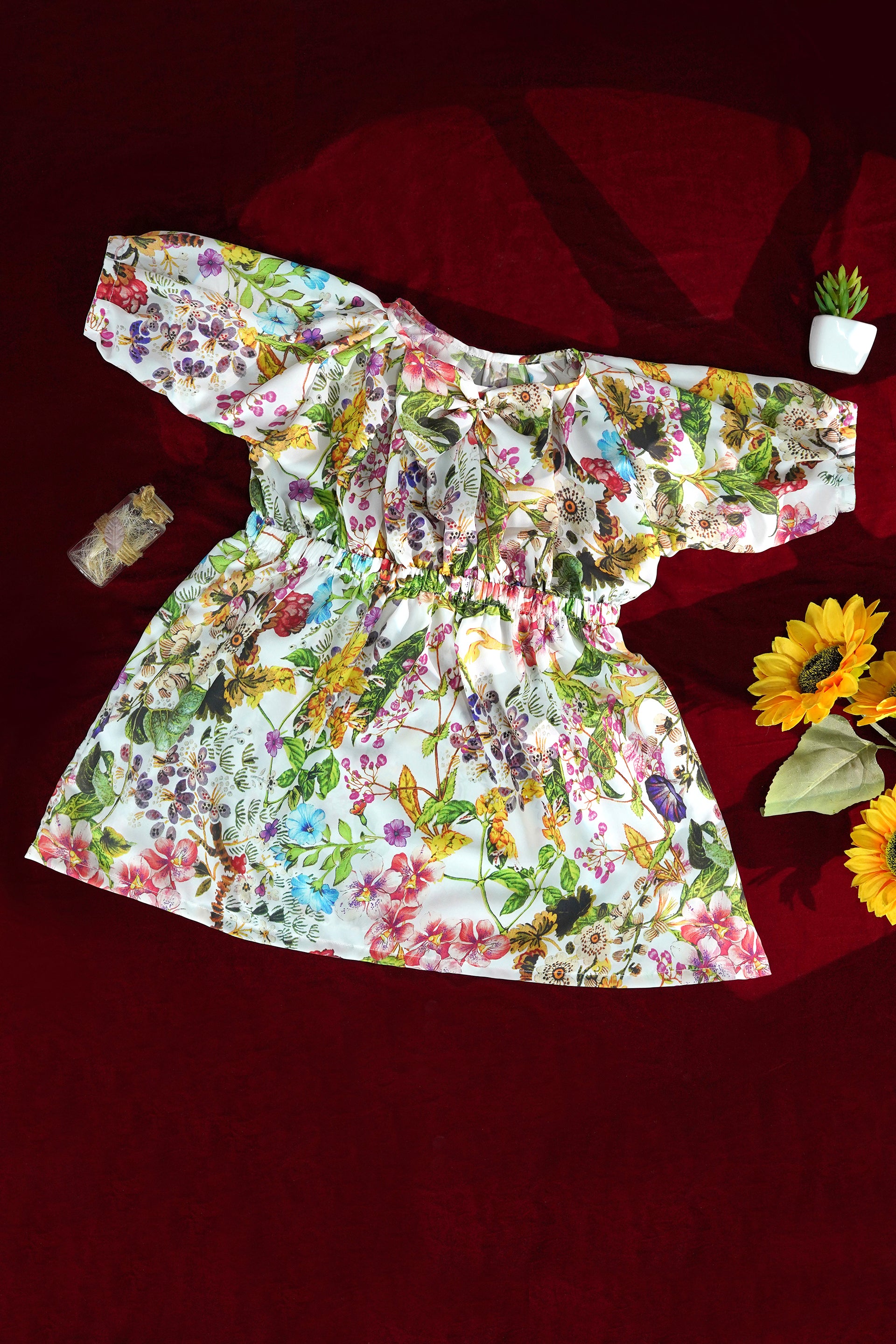 Noori Rainbow Chiffon Frock