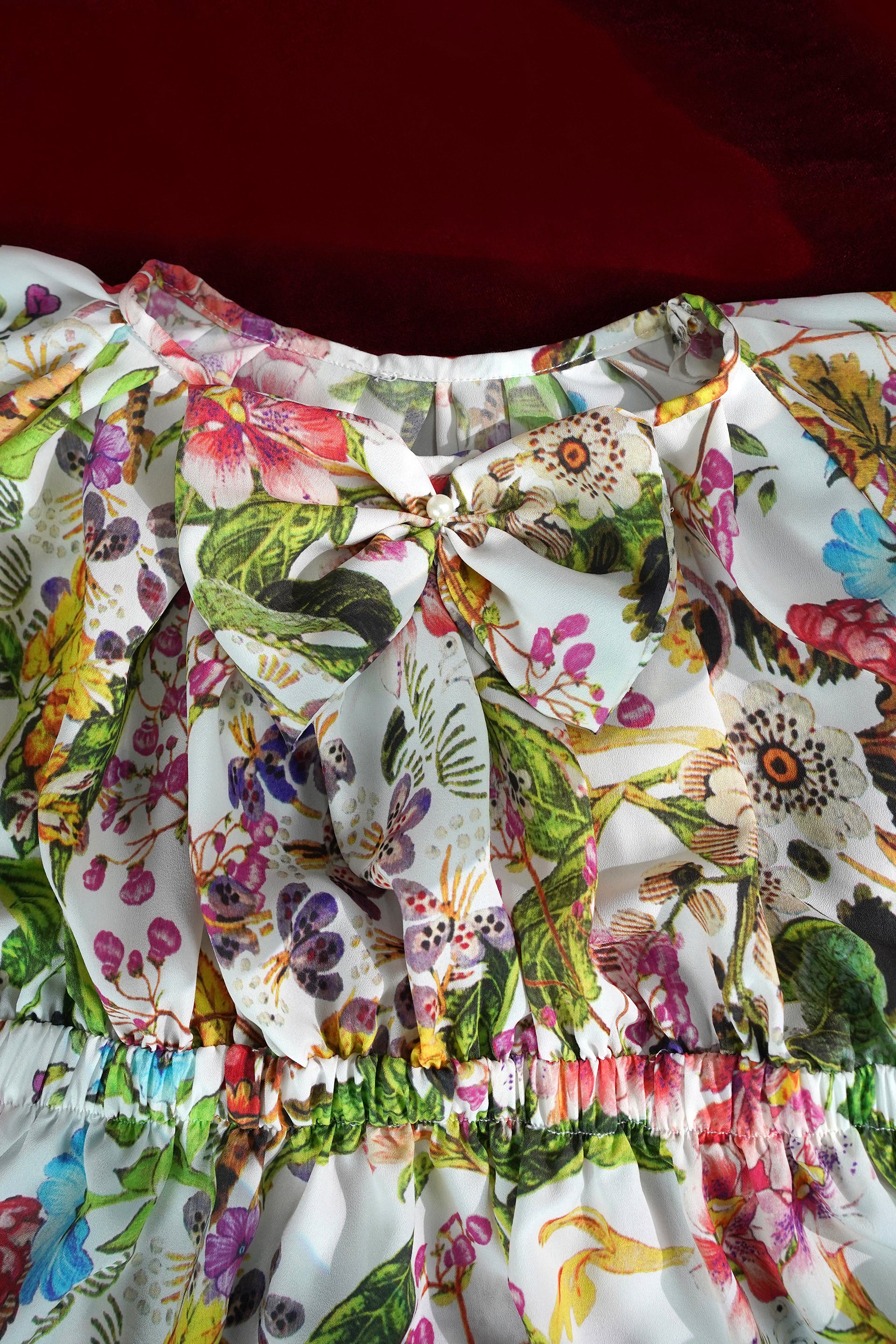 Noori Rainbow Chiffon Frock