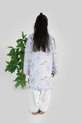 Lavender Bloom Location Print Dress