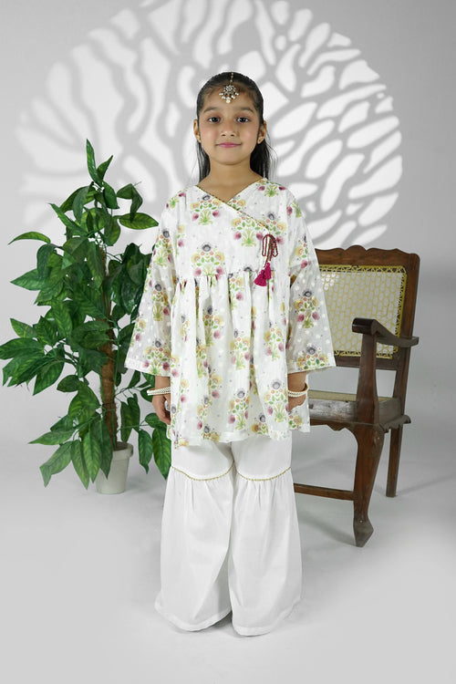 Noori Gul Angrakha Garara Set
