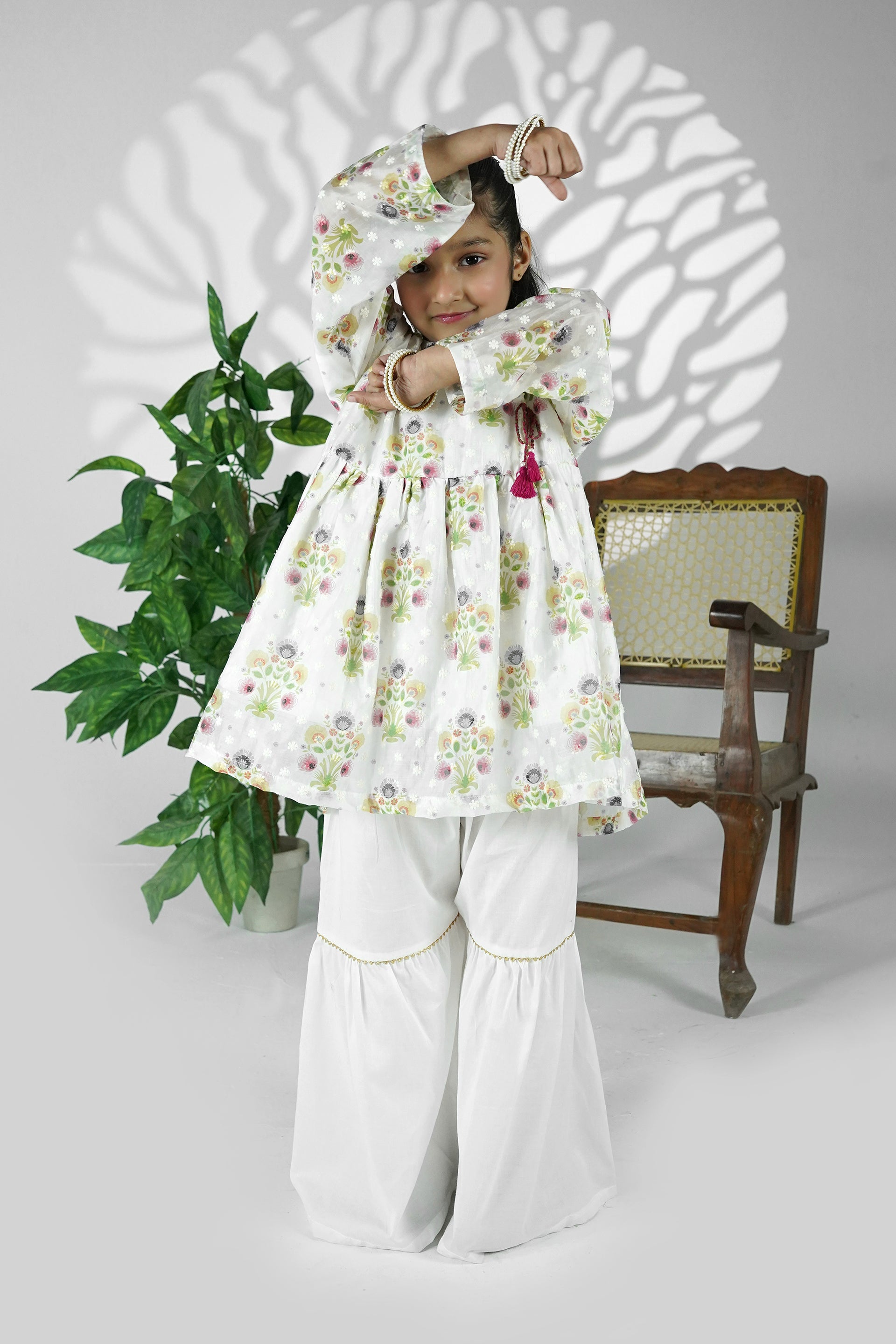 Noori Gul Angrakha Garara Set