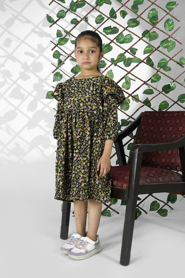 Noori Midnight Bloom Georgette Frock