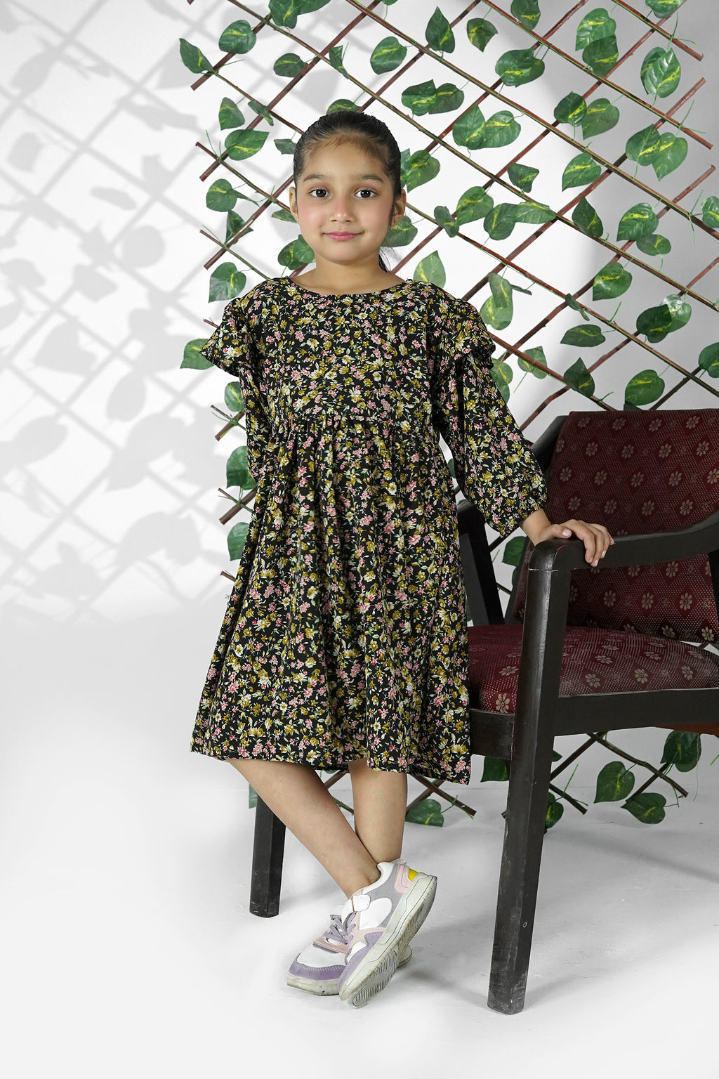 Noori Midnight Bloom Georgette Frock