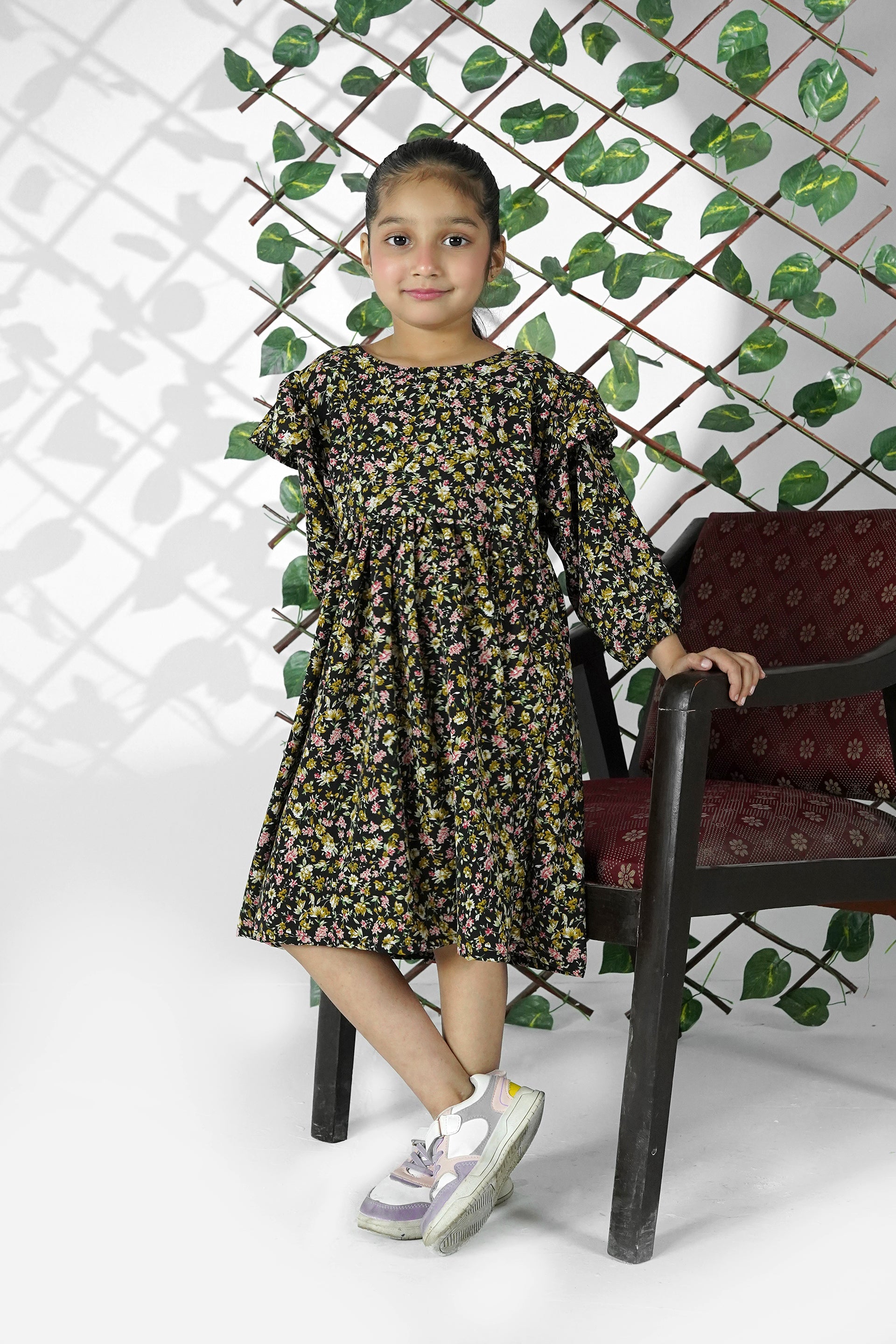 Noori Midnight Bloom Georgette Frock