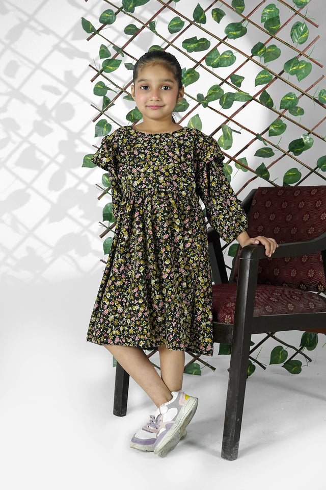 Noori Midnight Bloom Georgette Frock