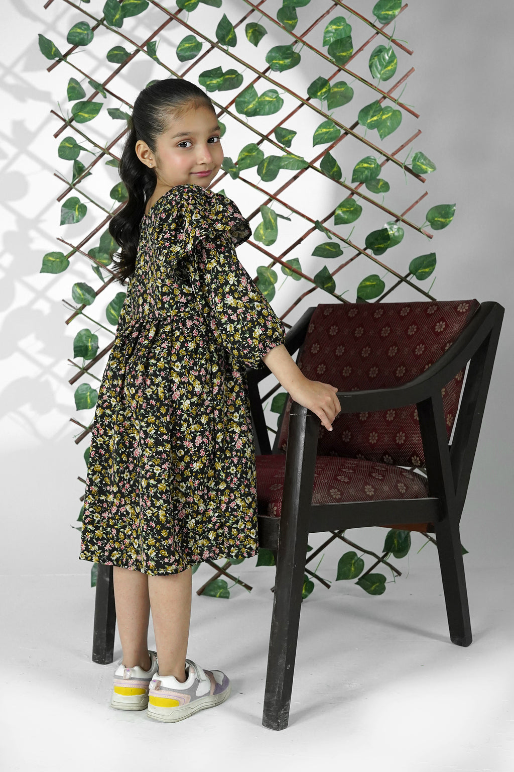 Noori Midnight Bloom Georgette Frock