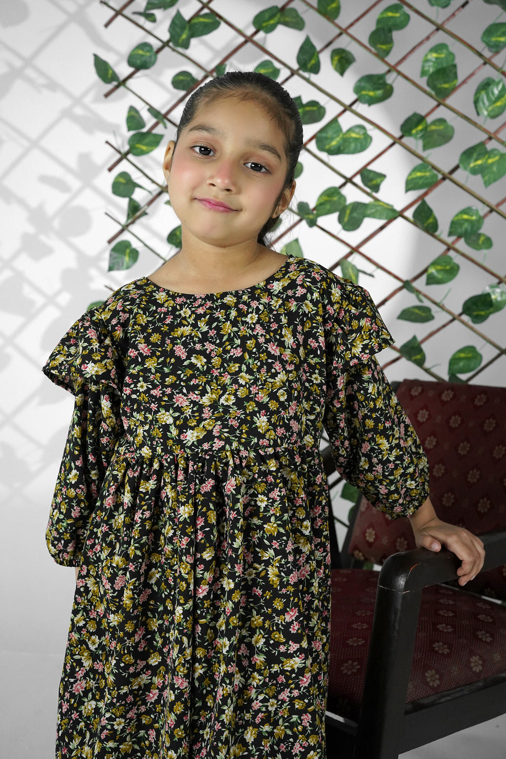 Noori Midnight Bloom Georgette Frock