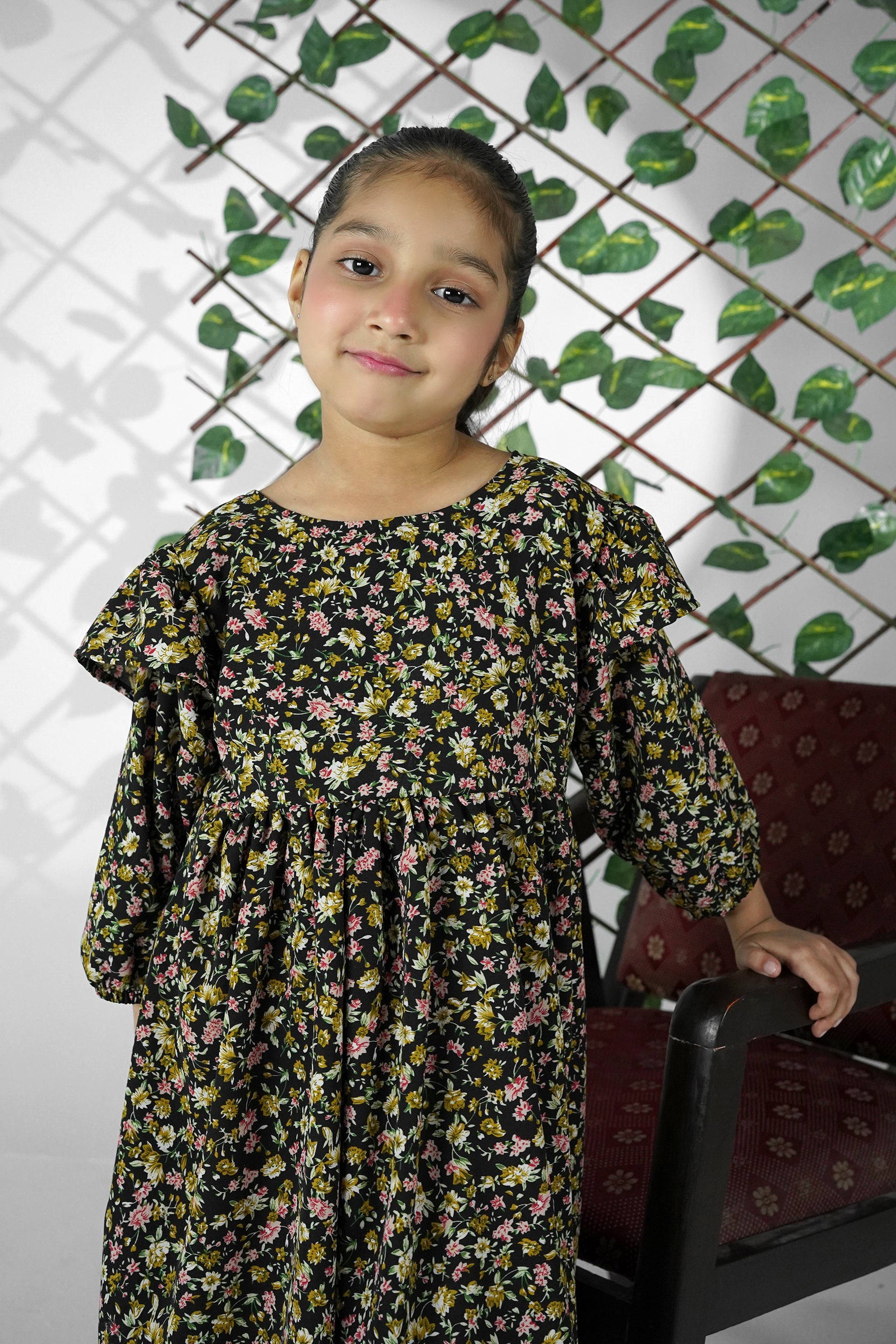 Noori Midnight Bloom Georgette Frock